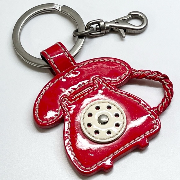 Coach Accessories - Coach Telephone Key Fob Bag Charm Vintage EUC